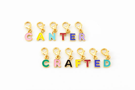 Alphabet letter charms (mini clasp)
