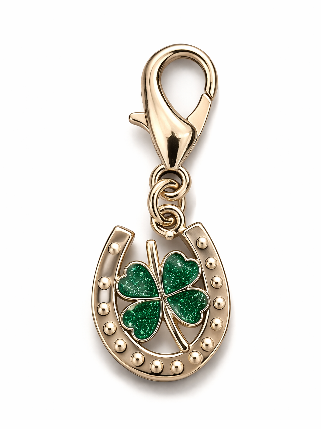 Lucky horseshoe charm (big clasp)